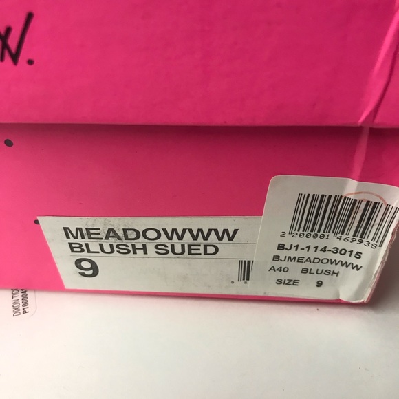 Betsey Johnson rose blush platform pinup retro tan nude shoe heels booties model - Picture 10 of 12